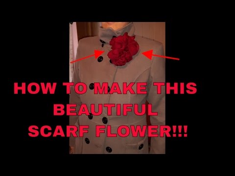 SCARF FLOWER - How to Make Flower Using Silk Scarf - Instructables