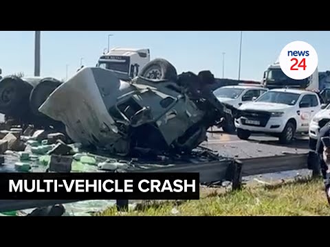 WATCH | Tragic multi-vehicle collision claims lives on N12 Freeway in Bedfordview