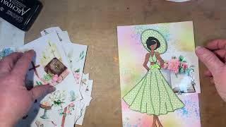 Creating a Journal Page using Paper Piecing and Julie Nutting Stamps