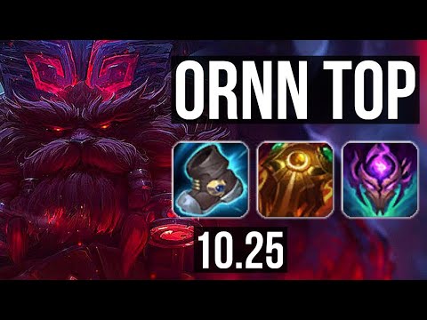 ORNN vs AKALI (TOP) | 1/1/14, 300+ games | EUW Diamond | v10.25