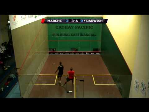 Squash : MegaRallies EP80 - Marche v Darwish : HK Open 2014