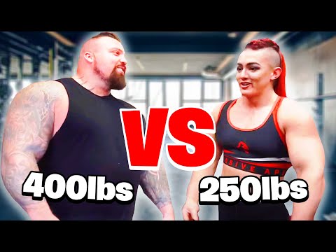 Worlds Strongest Man .VS. Worlds Strongest Women!