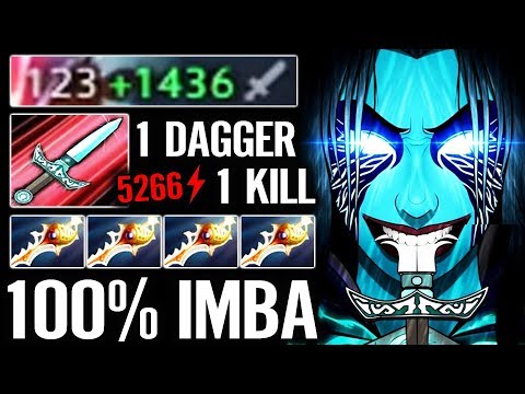 EPIC CARRY 4xRapier 5200 Dmg DAGGER 8000 MMR Gameplay NEW Ebola Phantom Assassin 7.20 Dota 2