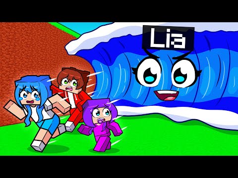 Minecraft'ta TSUNAMİ olarak Arkadaşlarımı Trolledim!