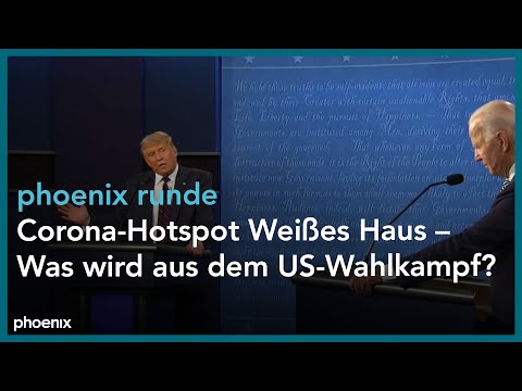 phoenix runde: Corona-Hotspot Weißes Haus – Was wird aus dem US-Wahlkampf?