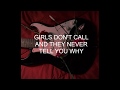 Birds Don T Sing TV Girl LYRICS