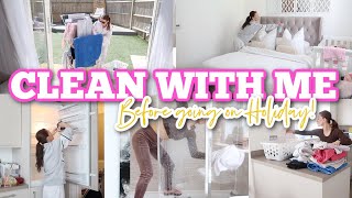 CLEAN WITH ME BEFORE *VACATION* // SUMMER CLEANING MOTIVATION // SPEED CLEAN WITH ME