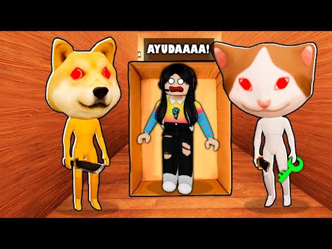 ESCAPA DEL ZOOLÓGICO ATERRADOR DE ROBLOX 🐶 😺 🔪 | Juego Completo