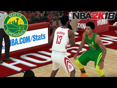 NBA2K18 Seattle Supersonics MyGM S4 | R2G2 Defensive Highlights vs the Rockets