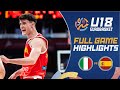 Italy Vs Spain Highlights FIBA U18 EuroBasket 2025