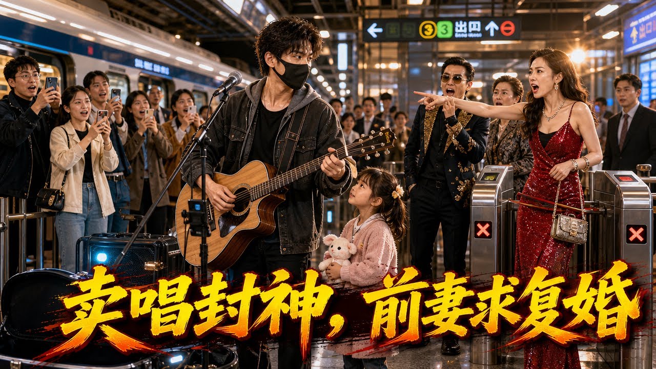 修地铁的蒙面歌王攒3年卖唱钱，被吸血前妻当街夺卡羞辱，怎料一本手写歌谱反杀抄袭诬陷，还让评委黑?