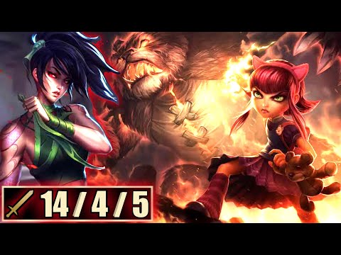How To Beat Annie With Akali Mid - Akali vs Annie Season 12 Matchup  I Care4Dash