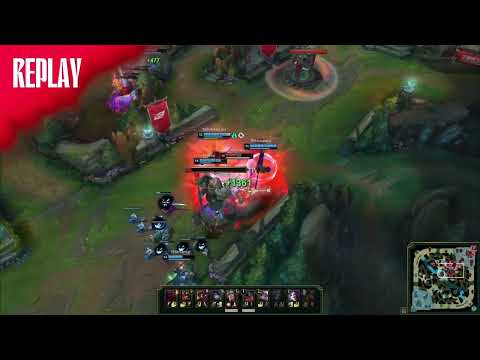 TES vs OMG Shanji is showing how to use Goredrinker on Aatrox - 1 4k HP heals turned around TF [OP]