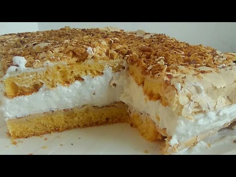 Ako imate nekoliko minuta napravite ovaj super kremasti kolač! #4k