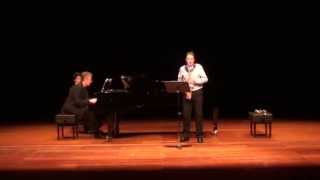 Sax Sonata- (Santiago J. Baez) Alfonso Padilla saxophone- Tjako van Schie piano