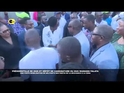 🛑Une forte mobilisation de militants des partis de la mouvance à la CENA (dépôt de candidature)