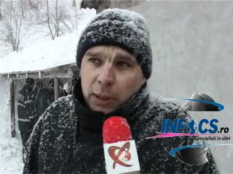 Avalansa in satul Ruschita CS