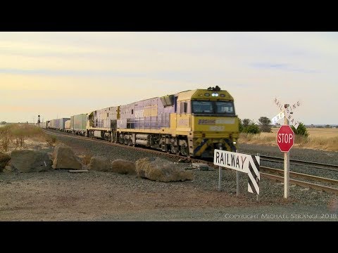 Pacific National PM6 Intermodal Container Train (12/12/2016) - PoathTV Australian Railways