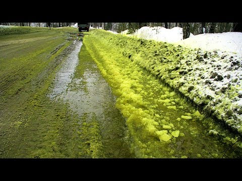 The Scary Reason Why There’s Green And Black Snow Falling In Siberia