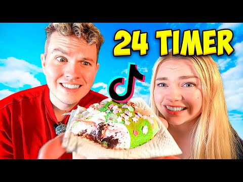 24 TIMER Hvor Vi KUN Spiser TikTok Mad!