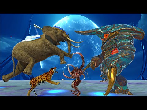 Alien Exotica vs Modern Mammals Big New Update-Animal Revolt Battle Simulator