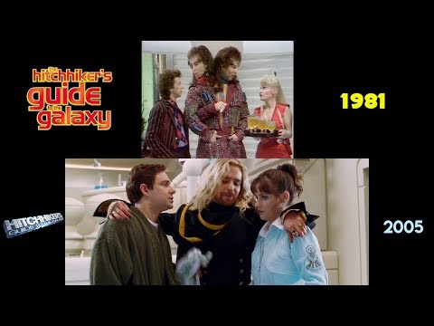 The Hitchhiker's Guide to the Galaxy (1981/2005): Side-by-Side Comparison