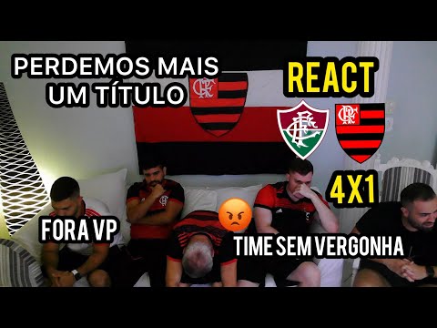 REACT  - Fluminense 4 x 1 Flamengo | Final Campeonato Carioca 2023. TIME SEM VERGONHA!!