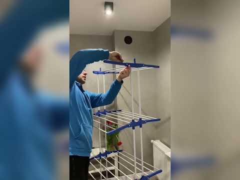 Напольная сушилка для белья вертикальная на колесах до 50 кг 172 на 64 см 3 яруса Передвижная для сушки одежды Стойка домашняя - фото 1 - id-p3088716397