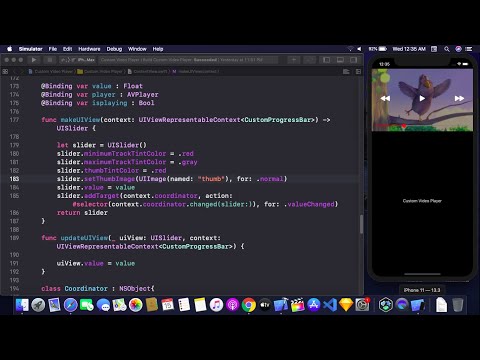 Custom Video Player Using SwiftUI - Custom AVPlayer Using SwiftUI - Video Player Using SwiftUI