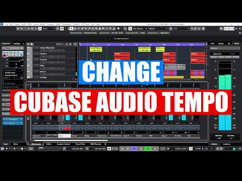 Changing Tempo of Audio in Cubase [ Easily Speed Up/Slow Down Your Project/Song ] Tutorial