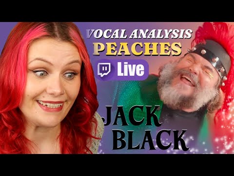 Vocal Coach Analysis of ‘PEACHES’ By JACK BLACK (From Twitch Live Stream)