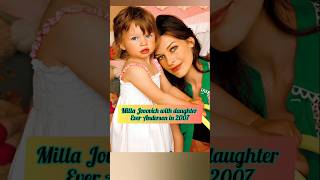 Milla Jovovich with her unique and beautiful daughter Ever through the years #cute