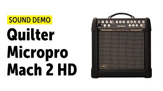 Video thumbnail for Quilter Micropro Mach 2 HD Sound Demo (no talking) by Guitar Bonedo