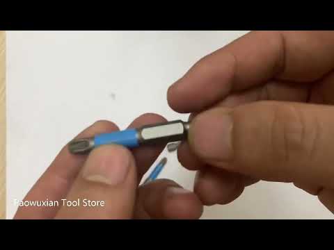 50mm Long Anti Slip Pozidriv PZ3 Screwdriver Bit Set Tools S2 1/4 6.35mm Hex Shank