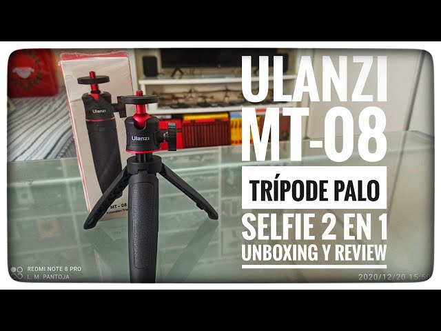 Vídeo relacionado con ULANZI MT-08 Mini trípode de Cámara, Extensión Poste Trípode con Tornillo de 1/4´´ para cámara Vlog pequeña Sony ZV1/ ZVE10/ RX100 VII, Canon G7X Mark III