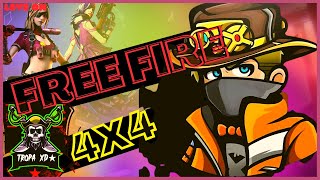 FREE FIRE AO VIVO JOGANDO COM OS INSCRITOS 4X4 LIVE ON