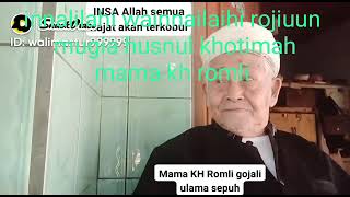 Download lagu AMALAN/PESAN MAMA KH.ROMLI GHOZALI RANGKAS BITUNG SEBELUM BELIAU WAFAT || Kepada GUBES CILONGOK mp3