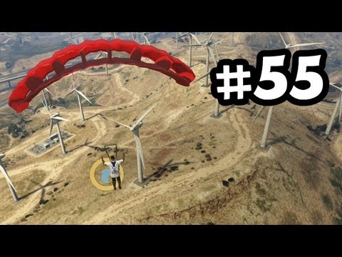 Grand Theft Auto 5 Part 55 Walkthrough Gameplay - Racing & Skydiving - GTA V Lets Play