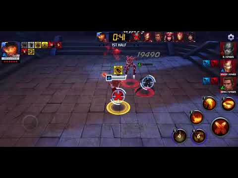 T2 Inferno (uniform) Vs Shadowland Entry Mode Floor 15 - Marvel Future Fight