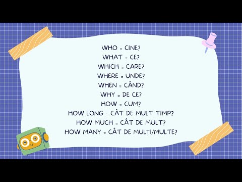 Cuvinte cu Wh- | who, where, which, what, when, how | Wh- words (53)