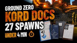 27 Ground Zero KORD BREACH Document Spawns  | Escape from Tarkov