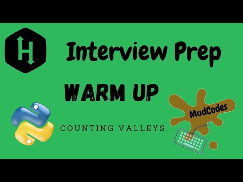 Counting Valleys Warm Up Hackerrank Solution Python Interview Programming For Beginners