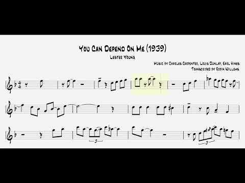 Transcription: Lester Young - You Can Depend On Me