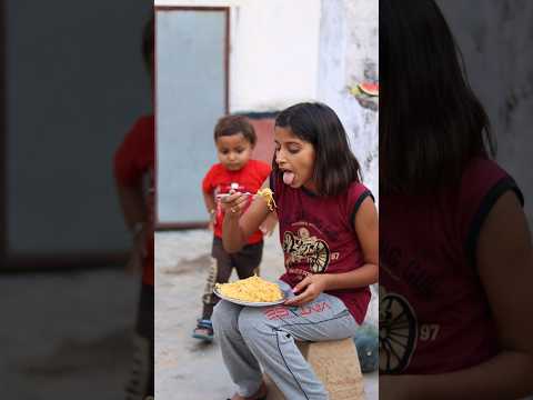 Rudra Maggi 🍝kha Gya 😱🤪 #shorts #maggi #funny #trending