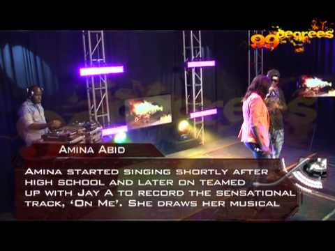 Jay A ft Amina perfoming 'On Me' on 99 Degrees