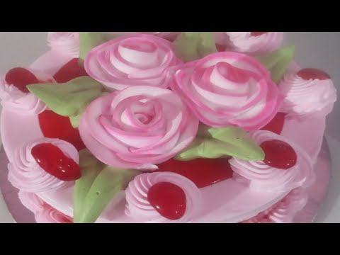 how to amazing cake / easy cake stoberry cake