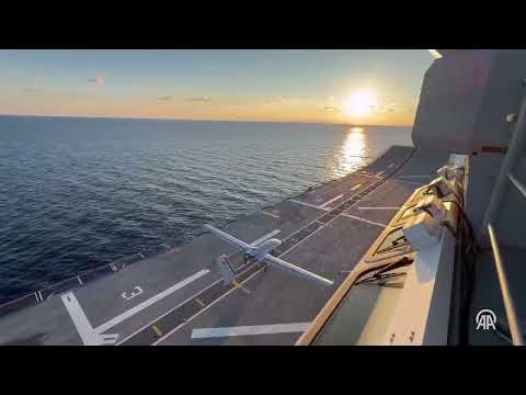 Turkish Bayraktar TB3 becomes the first drone in world to take off and land on a short-deck ship