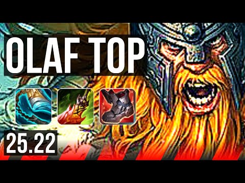 OLAF vs IRELIA (TOP) | 13/0/4, 9 solo kills, Legendary | KR Master | 25.22