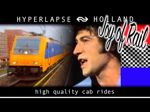 Albert Hammond - I'm a Train video HYPERLAPSE HOLLAND Schiphol - Amsterdam SLT 27jan 2020