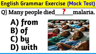 English Grammar Exercise 🧠|| Preposition Mock Test with Explanation || 30 Questions from Proposition